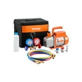 thumbnail image 1 of VEVOR 3.5 CFM HVAC Single Stage Rotary Vane Vacuum Pump and Manifold Gauge Kit, 1 of 9