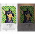 thumbnail image 2 of Caroline's Treasures SS4426CNL Doberman St. Patrick's Day Shamrock Portrait Ceramic Night Light, 6x4x3", multicolor, 2 of 2