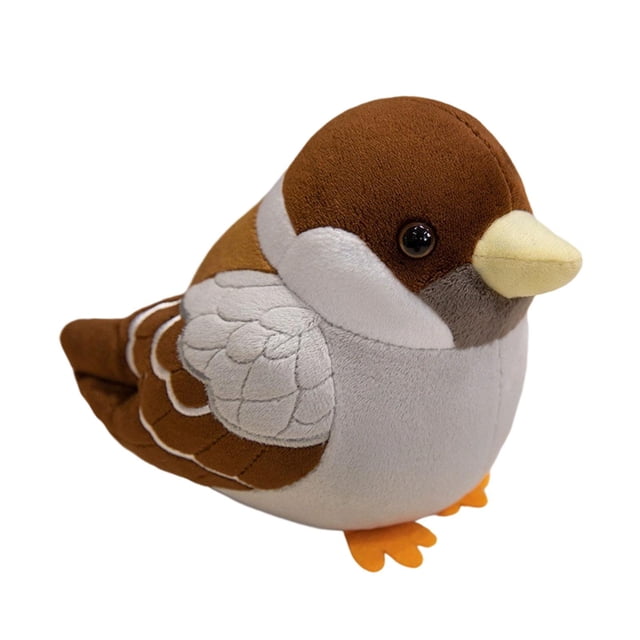 Colección de peluches de animales de peluche, decoración, regalo de cumpleaños, juguete de pájaro de peluche para niños, adultos, observadores de aves 18 centímetros