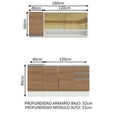 thumbnail image 3 of Cocina Integral Madesa Glamy Sin Tarja Con 160 Cm Marron Madesa Glamy, 3 of 10