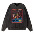 thumbnail image 3 of Sudadera con capucha vintage desgastada y lavada con la frase "La muerte me persigue por detrás" para hombre, sudadera de moda de hip hop, sudadera de algodón de gran tamaño, 3 of 5