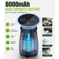 thumbnail image 2 of Portable Shower - 8000mAh Rechargeable Camping Shower Pump with Intelligent LED Display & Filtered Shower Head, IPX7 Waterproof Outdoor Camp Shower Pump for Hiking, RV, Travel, Car, Pet, 2 of 7