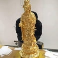 thumbnail image 4 of 100 Pcs Feuille d'Or 24K Pure Authentique en Feuille Décorative (Champagne) Champagne -, 4 of 4