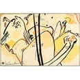 thumbnail image 2 of Kandinsky, Wassily 18x13 White Modern Wood Framed Museum Art Print Titled - Bright Air no.13 1902, 2 of 4