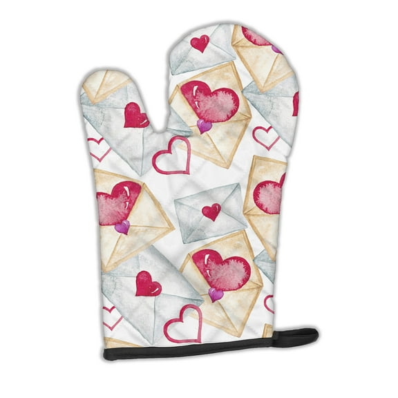 Caroline's Treasures Watercolor Love Letters Oven Mitt