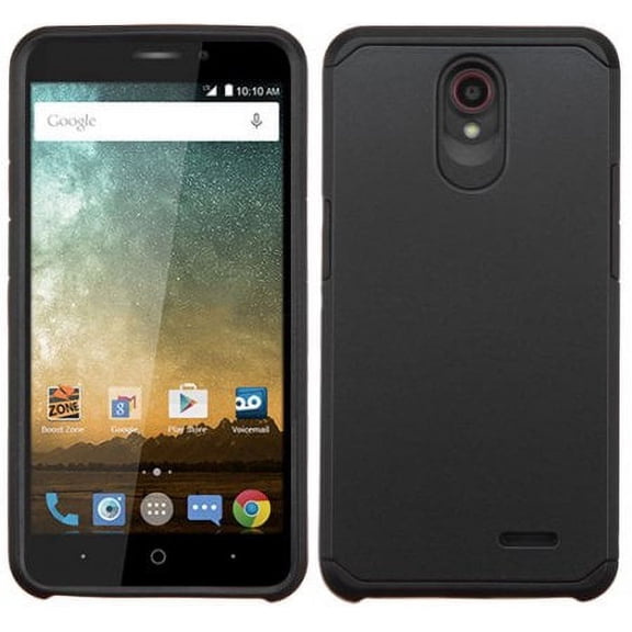 LG G4 Case, Dual Layer Protective Hybrid Armor Defender Case With [Premium Screen Protector] (Black)