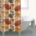 thumbnail image 4 of Cute Hedgehog Floral Pattern Shower Curtain 36"x72" ,Bathroom Decorative Shower Curtains Set with 12 Hooks,Modern Waterproof Washable Shower Curtain, 4 of 6