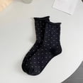 thumbnail image 2 of Fjofpr Socks for Women Womens Socks Curled Polka Socks, 2 of 2