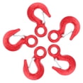 thumbnail image 1 of WHAMVOX 5Pcs Heavy Duty Red Swivel Hooks Lifting Hooks for Car Rigging and Practical Use, 1 of 6