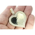 thumbnail image 3 of Midwest Jewellery Heart Pendant Picture Frame Memory Pendant 2.66ctw 10K Gold 1.5" Tall, 3 of 3