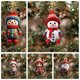 thumbnail image 2 of Colgante de acrílico plano para árbol de Navidad, muñeco de nieve, Papá Noel, niños y niñas, para decoración de coche, Feliz Navidad 2024, 2 of 5