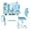 Blue, variant on Fogcroll Kids Desk and Chair Set, Height Adjustable Child's School Study Writing Tables with Sliding Drawer Backpack Hooks 1 Set