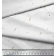 thumbnail image 3 of Soimoi White polyester Crepe Fabric Flower Buds & Dots Fabric Prints By Yard 42 Inch Wide, 3 of 5