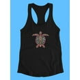 thumbnail image 3 of Sea Turtle Zentangle Colors Racerback Tank Women -Image by Shutterstock, Female x-Large, 3 of 4