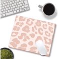 thumbnail image 4 of Mouse Pad, Pink Leopard Mouse Pad Designs, Cute Mouse Pads Square Waterproof Computer Mouse Mat Non-Slip Rubber Base MousePads for Office Laptop Women Girly, 4 of 6