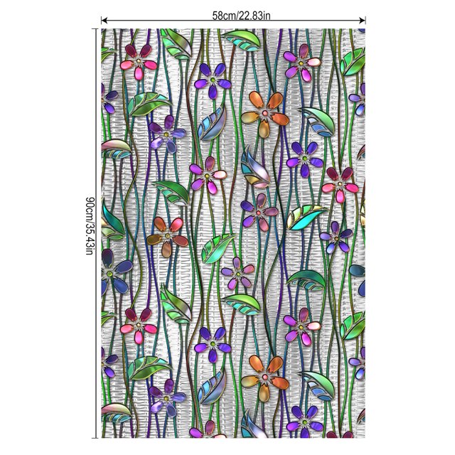 Window Film Stained Glass Film Frosted Privacy ,Decal Decorative Window