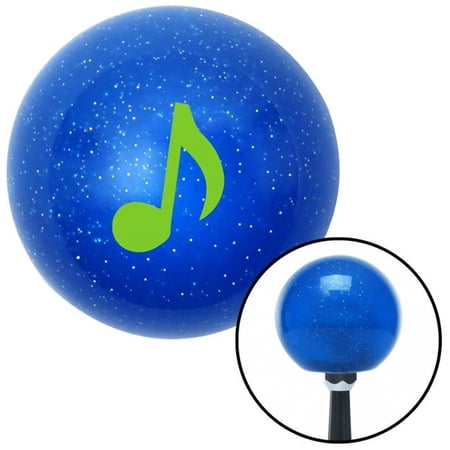 American Shifter 24680 Green Music Note Blue Metal Flake Shift Knob with M16 x 1.5 Insert Shifter Auto