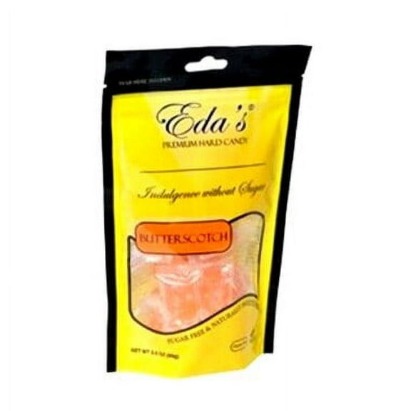 Eda's Premium Hard Candy Sugar Free 3.5 Oz. - Butterscotch