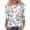 #01 Light Blue, variant on Womens Easter Shirts Bunny Eggs Printed 3/4 Length Sleeve Tee Crewneck Cute Family Gifts T Shirt Loose Fit Soft Dressy T-Shirts, #01 Multicolor, XL