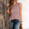 thumbnail image 4 of Byworldtasic Tank Tops for Women Flowy Sleeveless Top Open Back Criss Cross Tank Casual Summer Shirts, 4 of 8