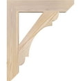thumbnail image 3 of Ekena Millwork 3 1/2"W x 20"D x 24"H Olympic Slat Smooth Bracket, Douglas Fir, 3 of 4