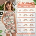 thumbnail image 6 of ZIATUBLE4S Palm Tree Hibiscus Print Girls Jumpsuit Summer Casual Romper Flutter Sleeves One-Piece Playsuit Elastic High Waist Kids Outfit with Pockets for 7-8 Y, 6 of 6