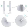 thumbnail image 3 of 48 Éventails en Papier Pliants Blancs pour Mariage/fête (1 Couleur : Forme Ronde), 3 of 8