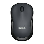 Logitech Silent Wireless Mouse, 2.4 GHz with USB Receiver, 1000 DPI Optical Tracking, 18-Month Battery, Ambidextrous, Compatible with PC, Mac, Laptop, Charcoal
