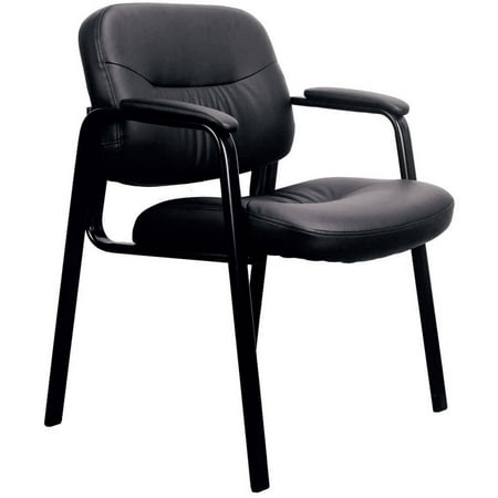 essentials by ofm ess 9010 leather executive side chair black