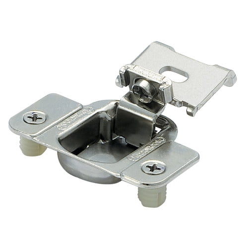 Amerock 1/2in (13 mm) Overlay Matrix Concealed Nickel Hinge - 1 Pair