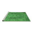 thumbnail image 2 of Ahgly Company Machine Washable Indoor Square Persian Emerald Green Traditional Area Rugs, 5' Square, 2 of 4