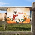thumbnail image 2 of Happy Thanksgiving Ragdoll with Turkey Pumpkins Autumn Vibes Horizontal Metal Aluminum Sign Cat Lover Kitten Owner Gifts Idea Wall Art Home Decor - 12018, 2 of 5