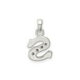 thumbnail image 3 of Sterling Silver Letter S Pendant with Textured Accents and Cubic Zirconia, Alphabet Initial Necklace for Women or Unisex, Personalized Identity Jewelry for Layering or Charm Bracelets, 3 of 6