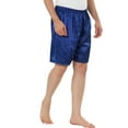 thumbnail image 4 of NOMADIC NOOK Men's Sleepwear Satin Lounge Pajama Shorts 2 Pack, 4 of 4