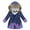 Blue, variant on Fesfesfes Toddler Clothing Baby Boys Winter Fleece Hooded Jacket Warm Flannel Jacket Casual Zip Jacket Outerwear Holiday