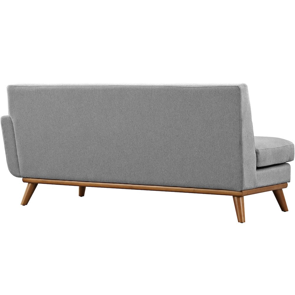 Modway Engage Right Arm Loveseat in Expectation Gray
