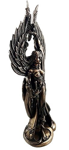 The Morrigan Celtic Phantom Queen Goddess of Battle Bronze Finish Statue