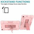 thumbnail image 6 of Goldcherry for Galaxy Tab A 8.0 Inch SM-T290 Tablet Case,Heavy Duty Shockproof Hybrid Rugged Armor Full Body Protective With Kickstand Samsung Galaxy Tab A 8.0 Inch 2019 SM-T290 / SM-T295(Rose Gold), 6 of 7