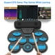 thumbnail image 2 of Batería electrónica Batería portátil Control de volumen Batería eléctrica Almohadilla de batería MIDI con 2 parlantes estéreo incorporados Pedales, baquetas Regalo de Navidad y cumpleaños Puede grabar, 2 of 5