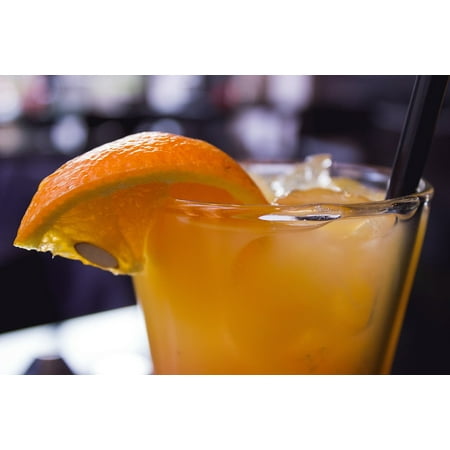 Grand Orange Liqueur - Laminated Poster Refreshment Orange Summer Drink Cocktail Alcohol Poster Print 24 x 36