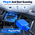 thumbnail image 4 of TERUNSOUL T100 OBD2 Scanner Diagnostic Tool, Check Engine Light Code Reader, Read/Clear Codes, I/M Readiness, Live Data and DTC Lookup for 1996+ Cars, 4 of 10