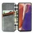 thumbnail image 5 of Galaxy Note 20 Case Cover, Allytech PU Leather Slim Fit Credit Cards Holder Anti-scratch Book Style Shock Protection Wireless Charging Support Wallet Case Cover for Samsung Galaxy Note 20,Gray, 5 of 13