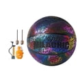 thumbnail image 1 of Soidarity Baloncesto holográfico que brilla intensamente, baloncesto reflectante, juego nocturno, baloncesto con bomba de inflado para cancha de Deportes y aire libre Soidarity OD005013-00, 1 of 6