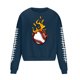 thumbnail image 3 of Sudadera sin capucha para hombre, cuello redondo, deportiva, con estampado de béisbol, sudadera con capucha, manga larga, blusa de poliéster para hombre, 3 of 4