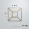 thumbnail image 3 of Ekena Millwork 11 3/8"W x 11 3/8"H x 1/4"T Small Marion Decorative Fretwork Wood Wall Panels, Birch, 3 of 18