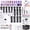 15 Colors Party Queen's Vibe, variant on SAVILAND Hema-Free Poly Extension Gel Nail Kit: 15 Colors Poly Gel Nail Kit for Long Lasting, White Jelly Nude Brown Glitter Cat Eye with Slip Solution UV Lamp for Nail Art Salon Daily DIY