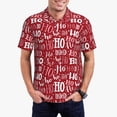 thumbnail image 3 of Balery Ho Funny Christmas Printed Men’s Short Sleeve Polo Shirt, Midweight Men's Shirt,Golf Polo shirts -Small, 3 of 9