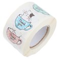 thumbnail image 4 of MasteelfCA Lovely Cat Thank You Label Stickers Round Thanks Stickers Adhesive Label Sticker, 4 of 7