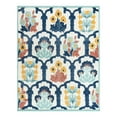 thumbnail image 3 of Unique Loom Belize Outdoor Collection Area Rug - Corozal (7' 10" x 10' Rectangle Ivory/Navy Blue), 3 of 7