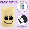 thumbnail image 4 of Control remoto JOYIN de 6 velas LED para Halloween que cambian de color, 4 of 8